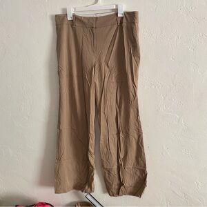 Ann Taylor Dress Pants Khaki Women’s 14 Wide Boot 31.5 Inseam